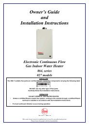 Rheem 27L Internal Gas Installation Instructions - Zip Plumbing Plus ...