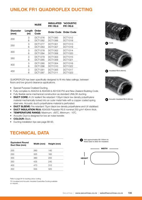 Ducting Catalogue - Plumbing Plus