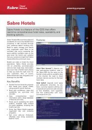 Sabre Hotels