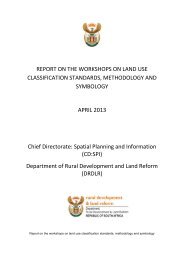 REPORT ON THE WORKSHOPS ON LAND USE CLASSIFICATION ...