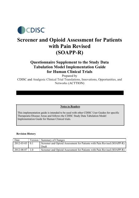 Screener and Opioid Assessment for Patients with Pain Revised (SOAPP-R)