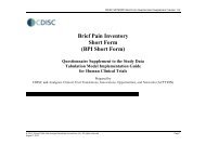 Brief Pain Inventory Short Form (BPI Short Form)