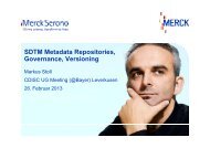 SDTM Metadata Repositories Governance Versioning i