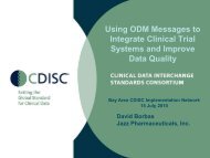 Using ODM Messages to Integrate Clinical Trial Systems and Improve Data Quality