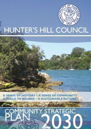 Continued community - Hunter's Hill Council