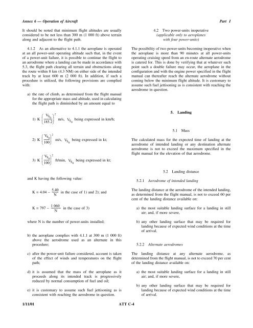 Operation of Aircraft