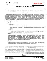 Beechcraft Mandatory service Bulletin SB 55-4089 Revision 1