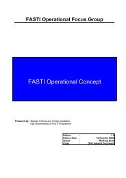 FASTI Operational Concept