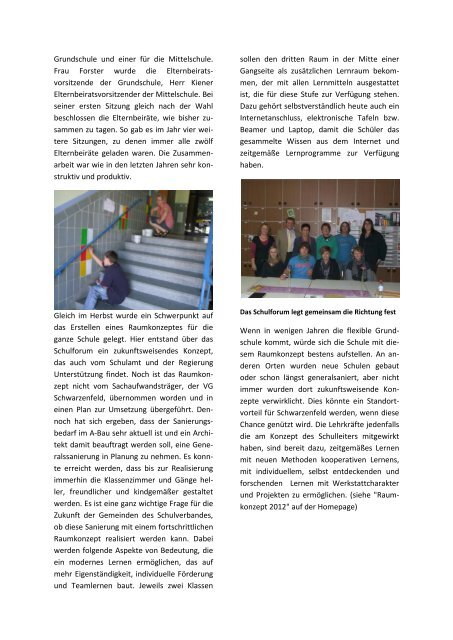 Jahresbericht 2011/2012 des Schulleiters Helmut Schuster