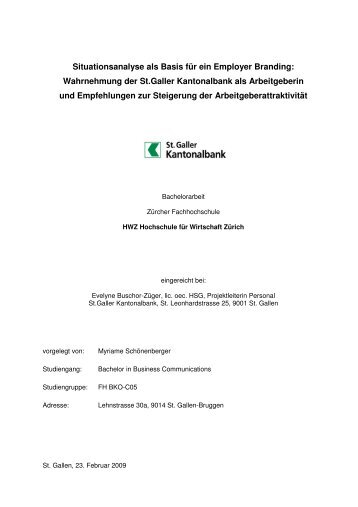 Bachelorarbeit Myriame SchÃ¶nenberger - HWZ