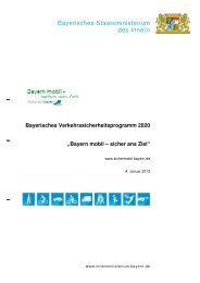 Bayerisches Verkehrssicherheitsprogramm 2020 - Bayern mobil ...