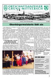 Ortschaftsanzeiger Oktober 2007 - Grüna Online