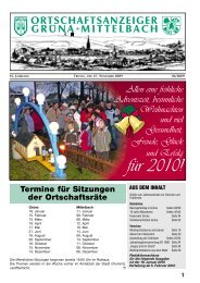 Ortschaftsanzeiger Dezember 2009 - Grüna Online