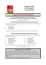 Compte rendu CAPL cadres C 16 mars 2010 TABLEAUX D'AVANCEMENT