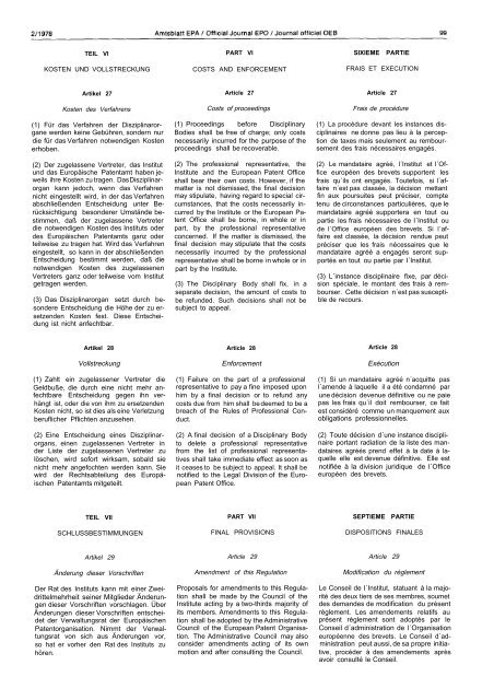 Amtsblatt des Europäischen Patentamts - European Patent Office