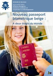 Nouveau passeport biométrique belge