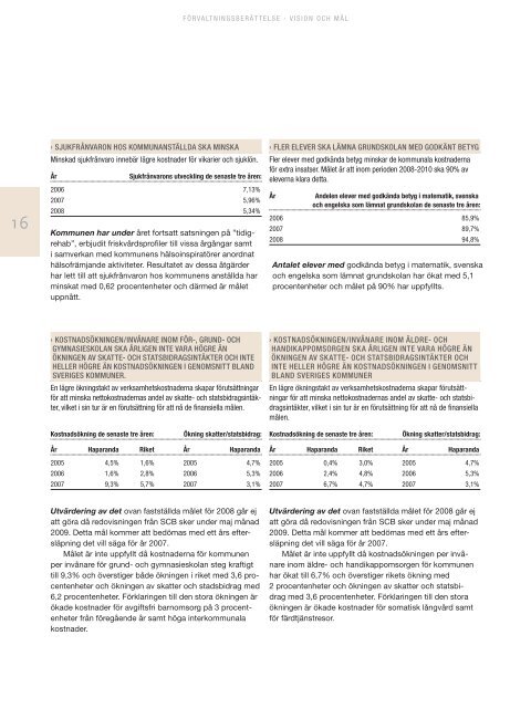 Ãrsredovisning Haparanda kommun 2008.pdf - Haparanda stad