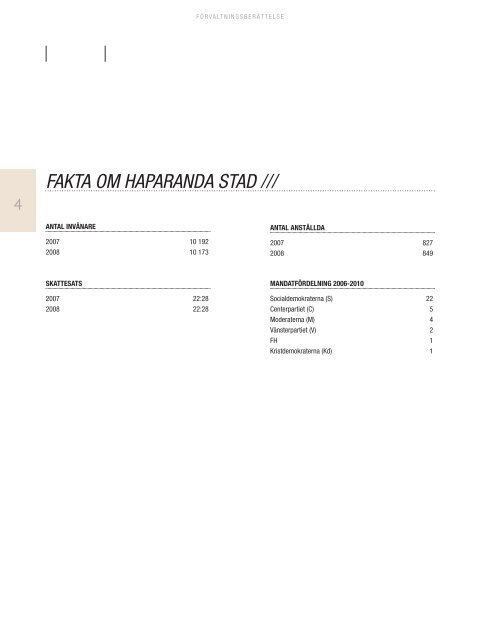 Ãrsredovisning Haparanda kommun 2008.pdf - Haparanda stad