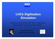 LHCb Digitisation Simulation