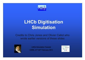 LHCb Digitisation Simulation