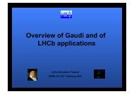 LHCb applications