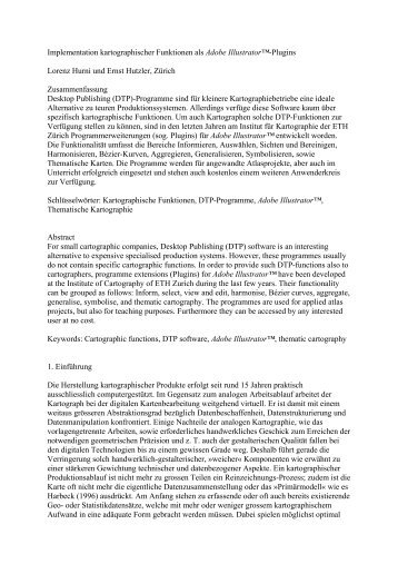 Implementation kartographischer Funktionen als Adobe Illustrator ...
