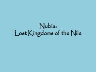 Nubia Lost Kingdoms of the Nile