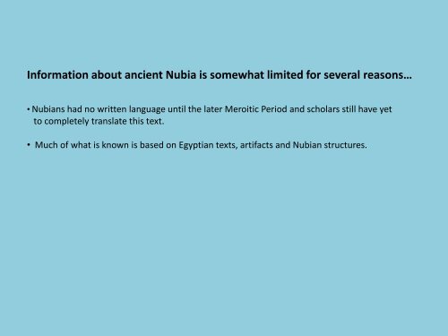 Nubia Lost Kingdoms of the Nile