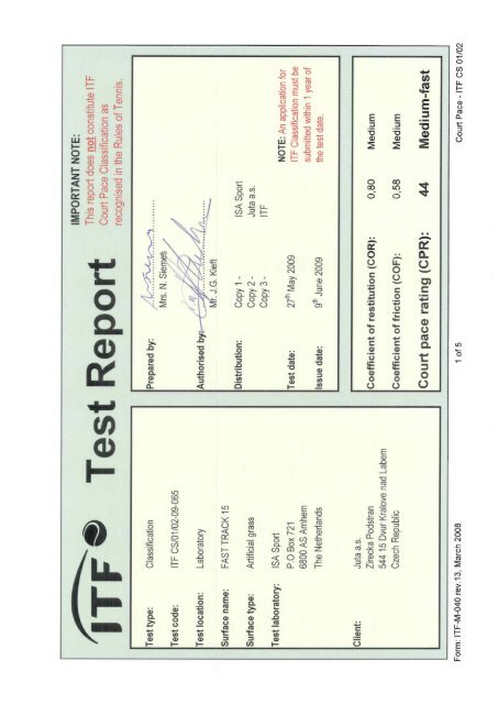 ITF Test Report FAST TRACK 15.pdf - Sonerg