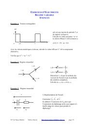 7 autres exercices corrigÃ©s - Le site de Fabrice SincÃ¨re