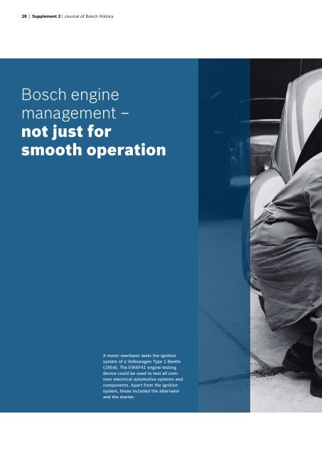 Bosch Automotive A product history