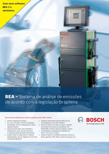 BEA – Sistema de análise de emissões de acordo com a legislação brasileira