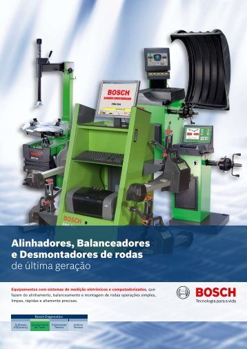 Alinhadores, Balanceadores e Desmontadores de rodas de ... - Bosch