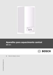 Manual Aparelho para aquecimento central - BW 30AE - Bosch