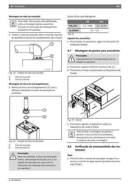 Manual Aparelho para aquecimento central - BW 30AE - Bosch