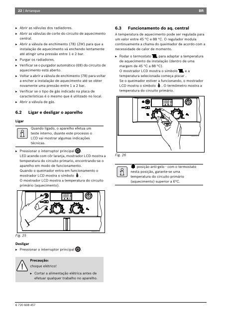 Manual Aparelho para aquecimento central - BW 30AE - Bosch