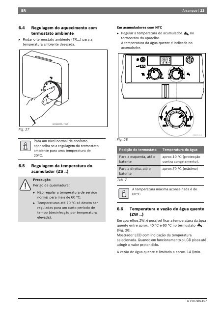 Manual Aparelho para aquecimento central - BW 30AE - Bosch