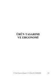 ÜRÜN TASARIMI VE ERGONOMĠ