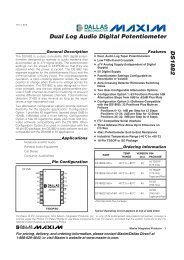 DS1882 Dual Log Audio Digital Potentiometer