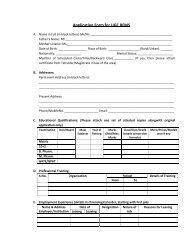 Application Form for UGC RFMS