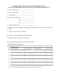 Mandatory Requirements on the part of the ... - University Forms