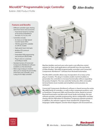 Micro830™ Programmable Logic Controller