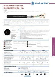 YSWAY(Ã¶)-fl PIMF / TIMF RE-2X(St)YSWAY(Ã¶)-fl PIMF ... - Klas Kablo