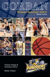 Women's Basketball 2008-09 - Corban University Athletics