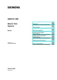 SIMATIC HMI WinCC V6.0 Options