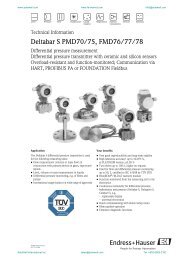 Deltabar S PMD70/75 FMD76/77/78