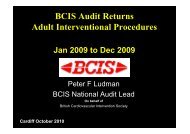 BCIS Audit Returns Adult Interventional Procedures