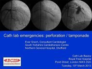 Cath lab emergencies perforation / tamponade