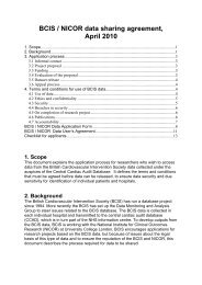 BCIS / NICOR data sharing agreement April 2010