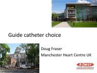 Guide catheter choice